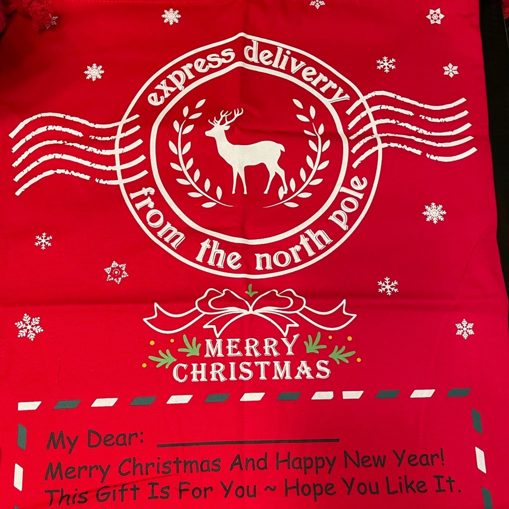 Personalized Santa bags